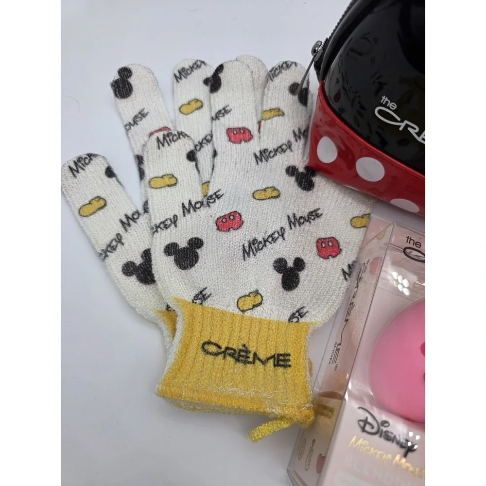 Crème Shop Minnie Mouse Makeup Bag Bundle w/Disney Creme Shop Accessories  #0235